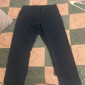 Lululemon Wunder Under Train Navy Leggings